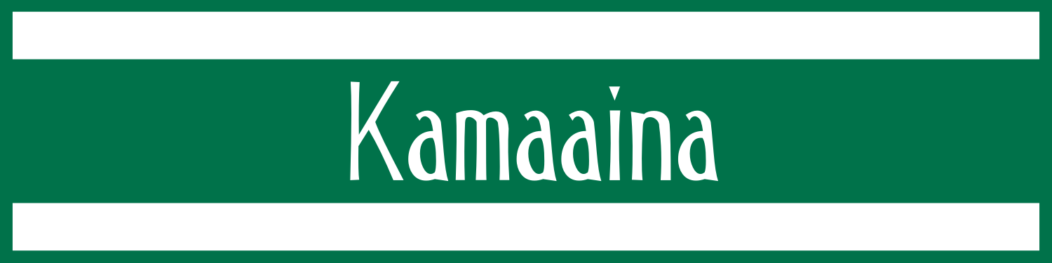 kamaaina menu
