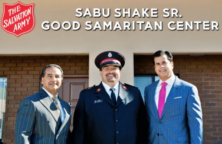 Chris Shake & Sabu Shake Jr. at the Salvation Army with Captain Poul Swain Chris Shake & Sabu Shake Jr. at the Salvation Army with Captain Poul Swain